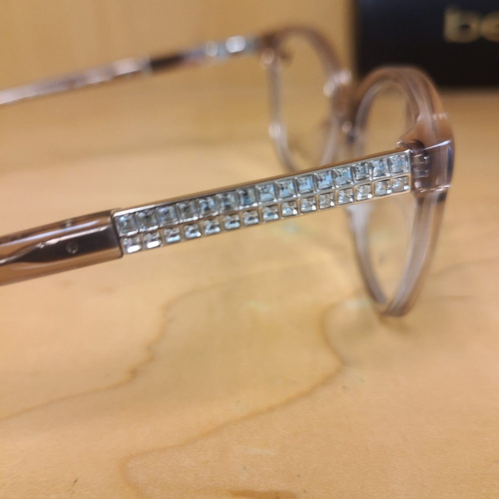 Bebe BB 5233 Crysta Taupe Bedazzled Designer Frames - Picture 10 of 10
